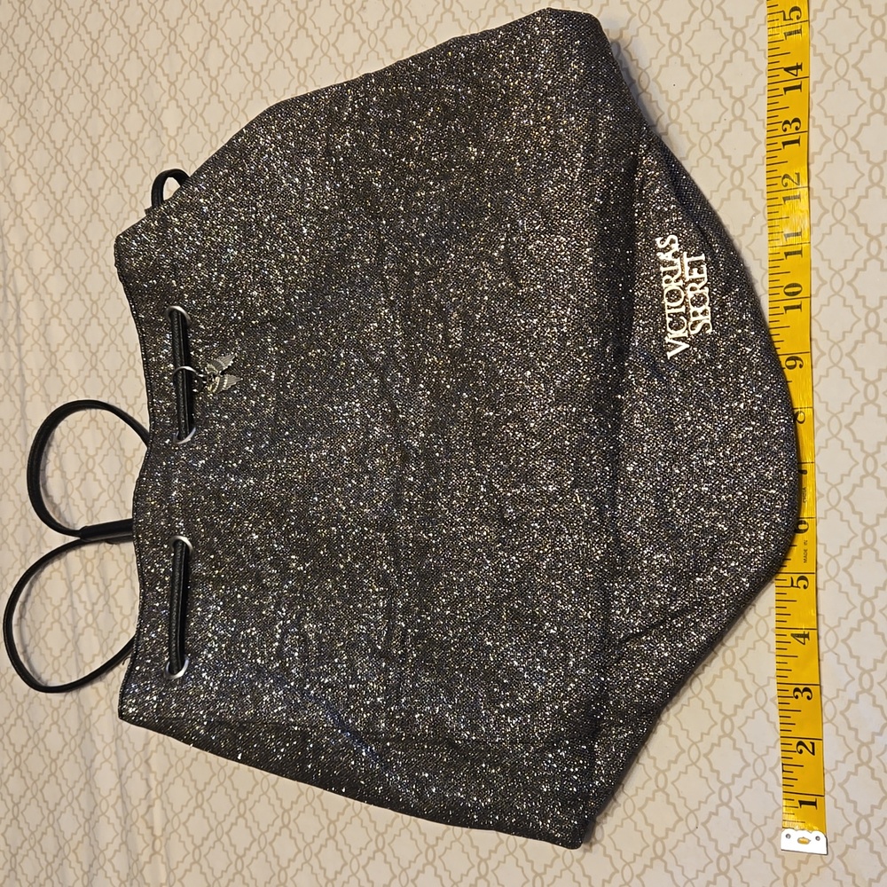 NWOT  Shimmering Victoria's Secret Drawstring Backpack